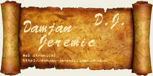 Damjan Jeremić vizit kartica